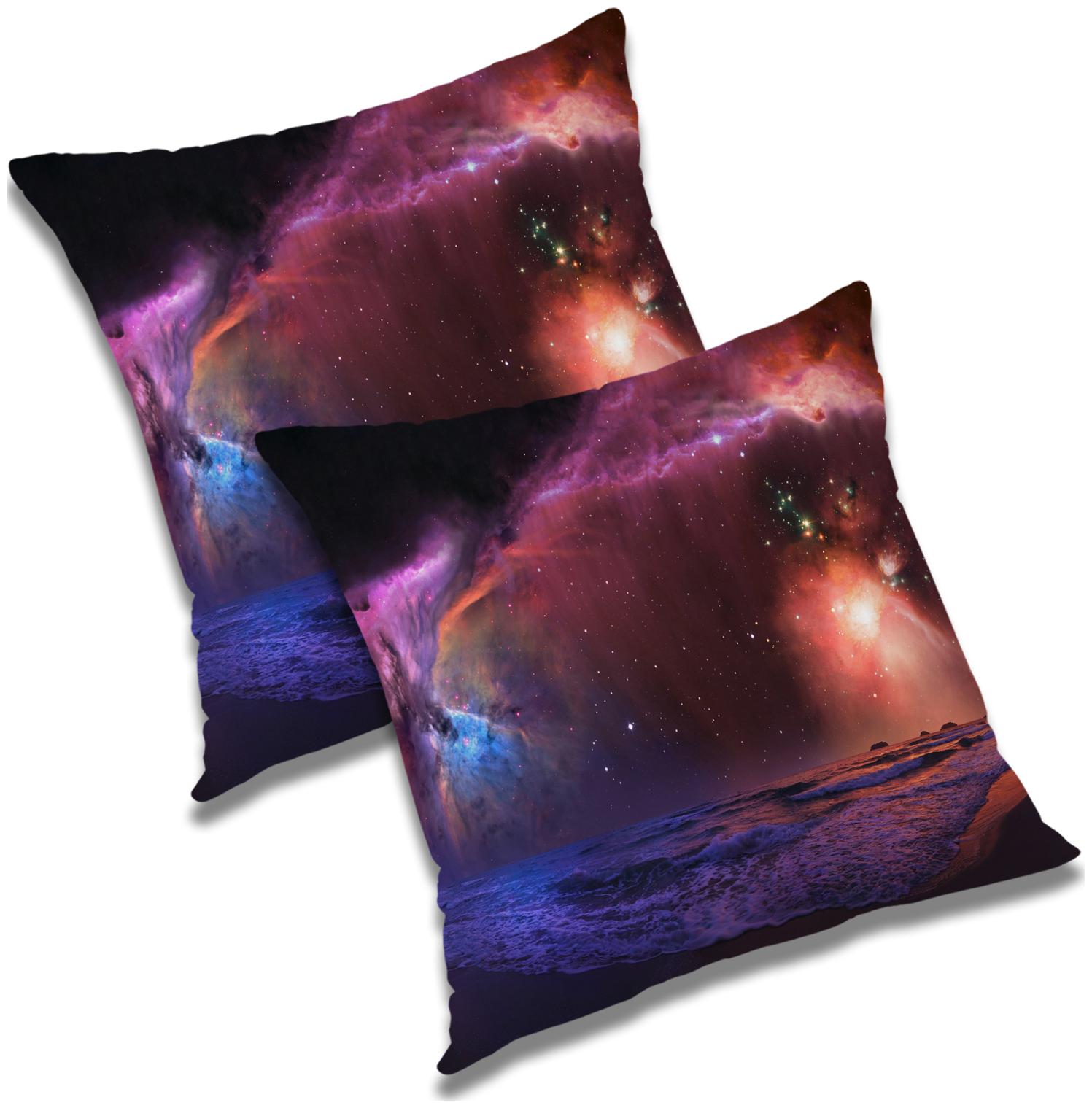 

RADANYA Printed Cushion Cover with Filler Set 18x18 inch