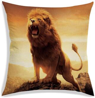 RADANYA Printed Polyester Yellow Cushion Cover ( Extra large , Pack of 1 )