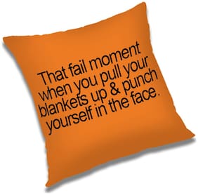 RADANYA Printed Cushion Cover with Filler Set 18x18 inch