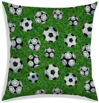 RADANYA Printed Polyester Green Cushion Cover ( Large , Pack of 1 )