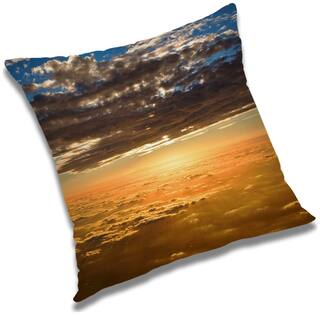 RADANYA Printed Cushion Cover with Filler Set 18x18 inch