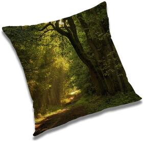 RADANYA Printed Cushion Cover with Filler Set 16x16 inch