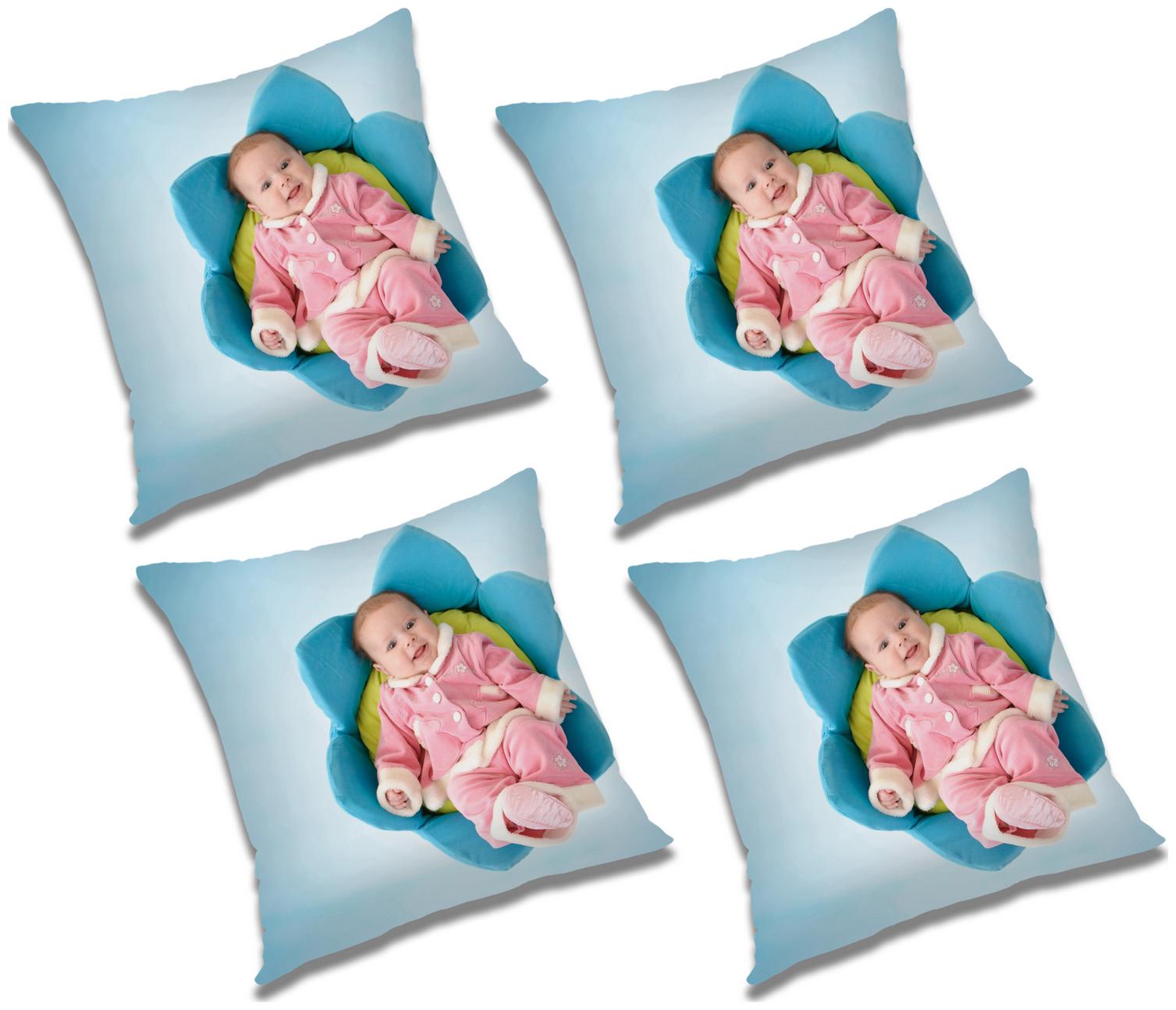 

RADANYA Printed Cushion Cover with Filler (Set of 4) 20x20 inch