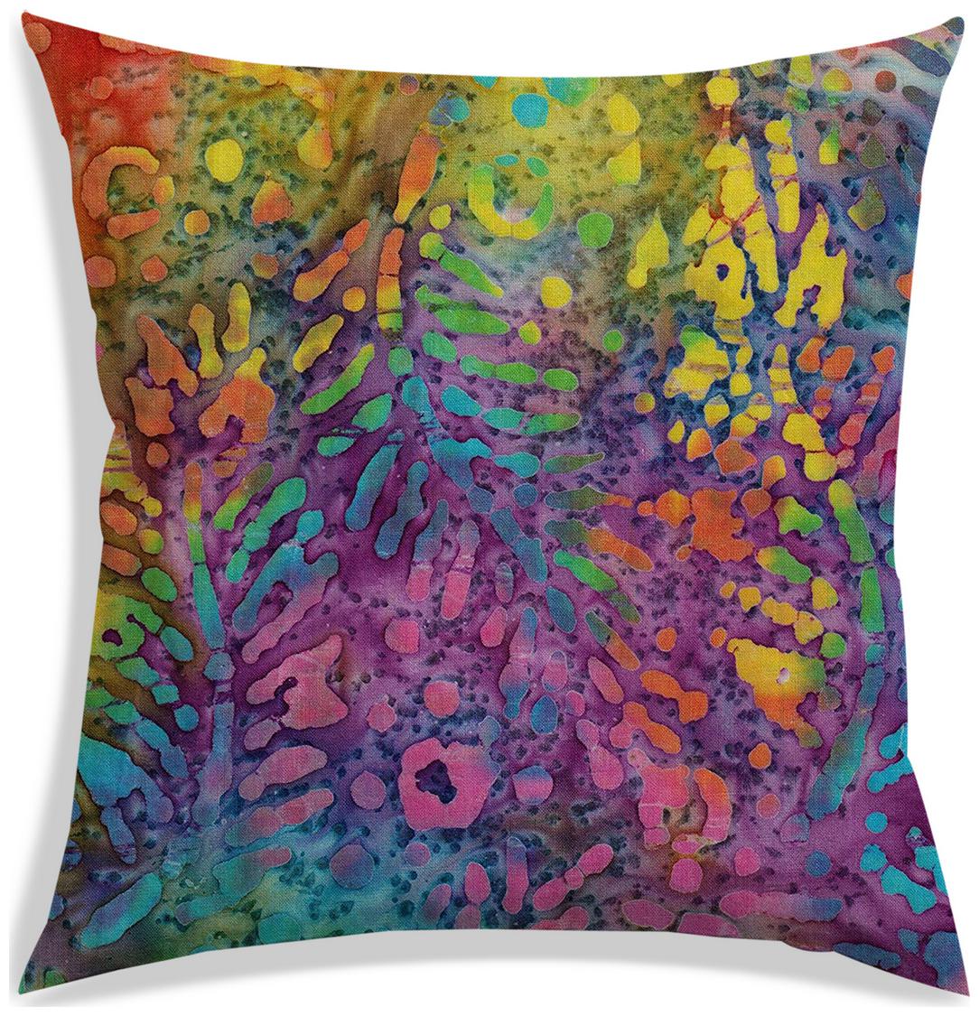 

RADANYA Printed Polyester White Cushion Cover ( Small Pack of 1 )