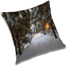 RADANYA Printed Cushion Cover with Filler Set 16x16 inch