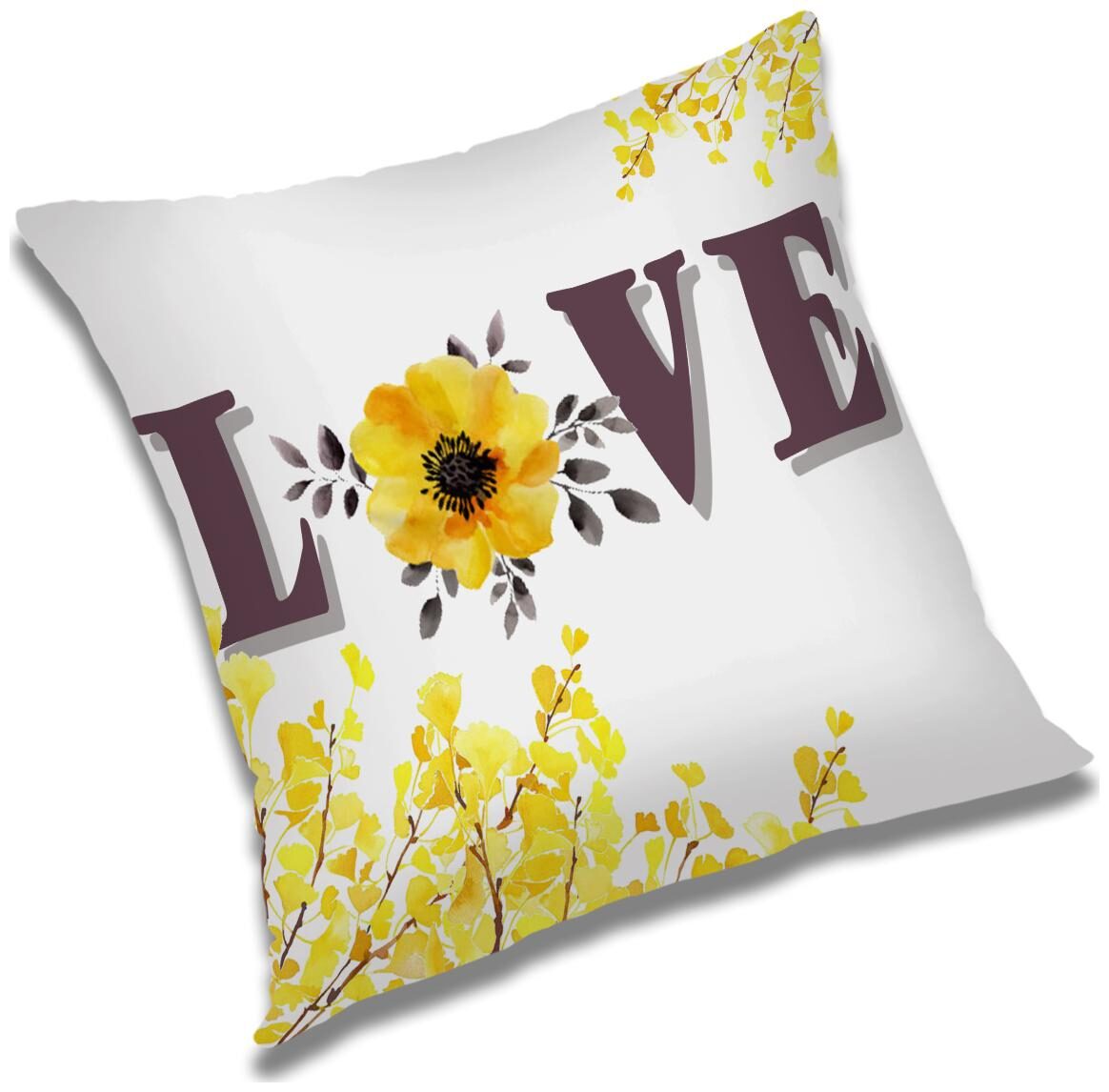 

RADANYA Printed Cushion Cover with Filler Set 16x16 inch