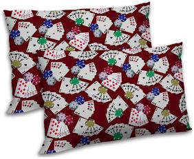 RADANYA Polyester Printed Pillow Covers ( Pack of 2 , Red )