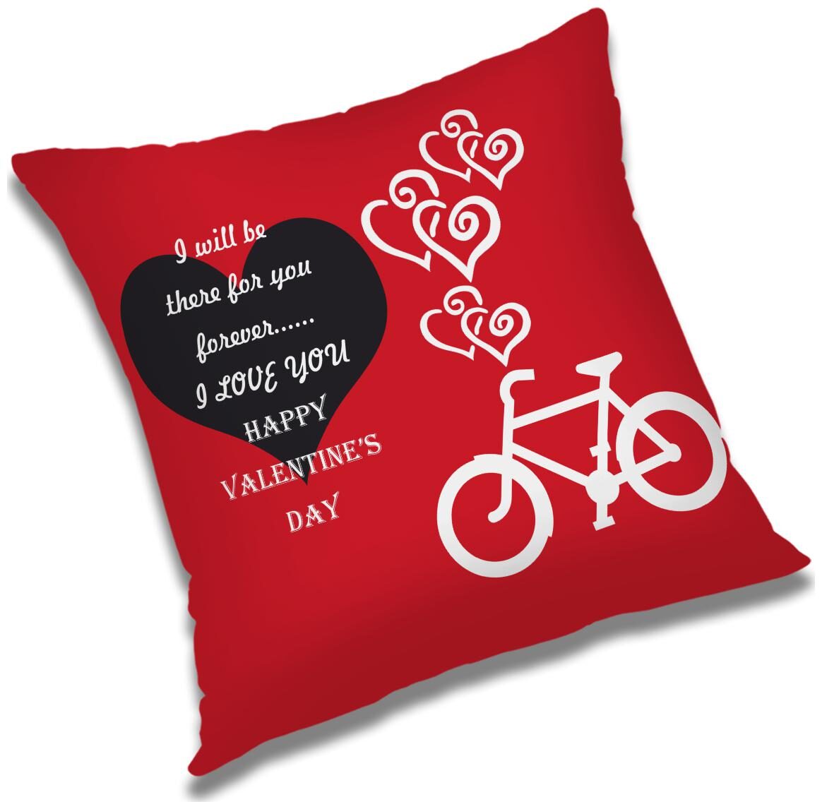 

RADANYA Printed Polyester Red Cushion Cover ( Large Pack of 1 )