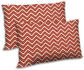 RADANYA Polyester Floral Pillow Covers ( Pack of 2 , Brown )