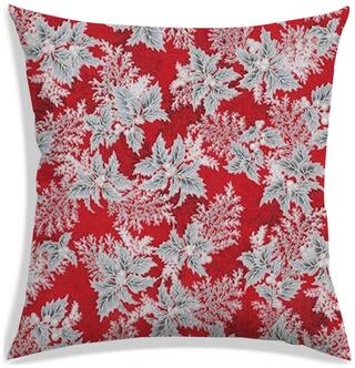 RADANYA Printed Polyester Red Cushion Cover ( Large , Pack of 1 )