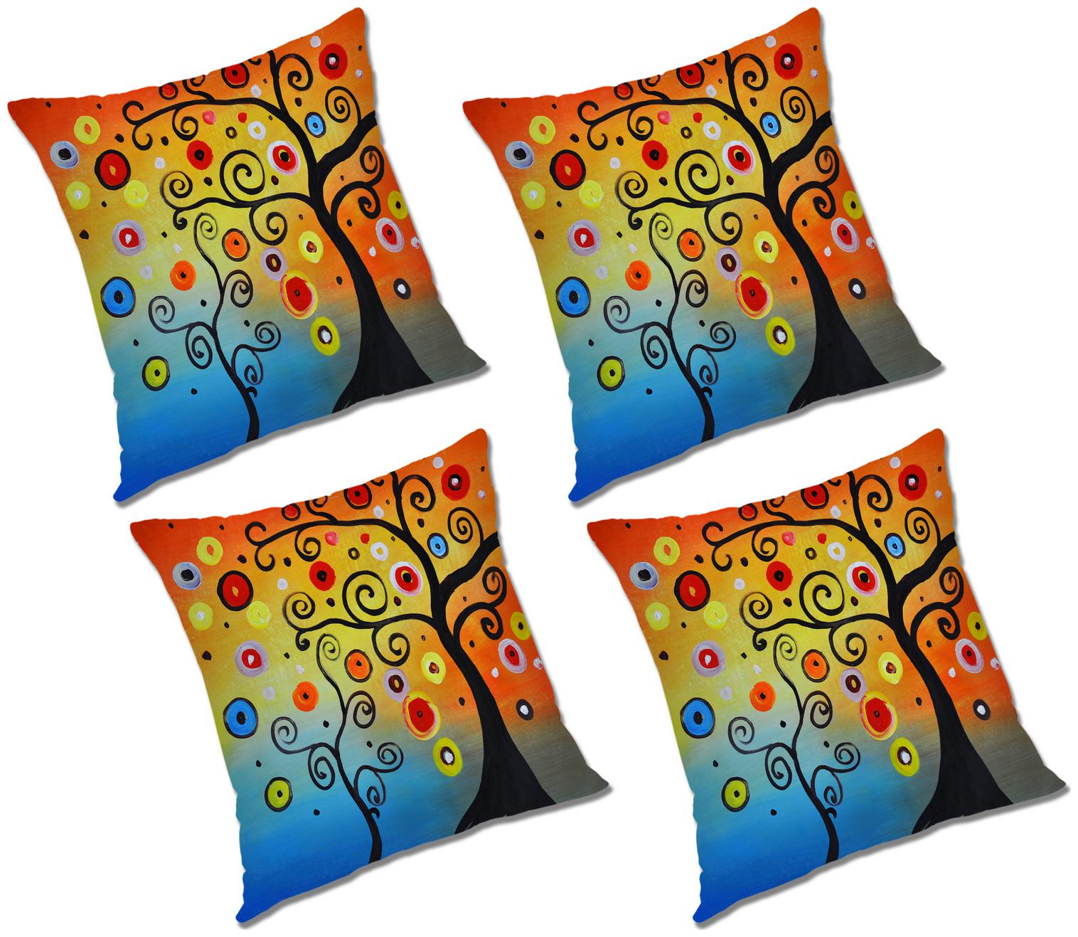 

RADANYA Printed Cushion Cover (Set of 4) 24x24 inch