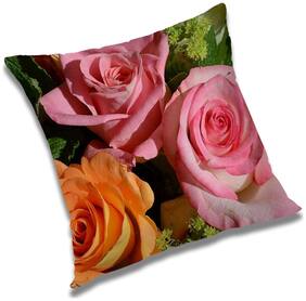 RADANYA Printed Cushion Cover with Filler Set 18x18 inch