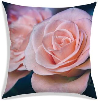 RADANYA Printed Polyester Peach Cushion Cover ( Large , Pack of 1 )