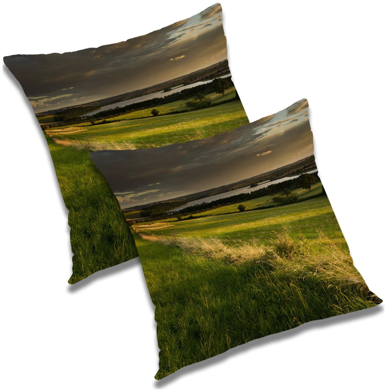 

RADANYA Printed Cushion Cover 16x16 inch