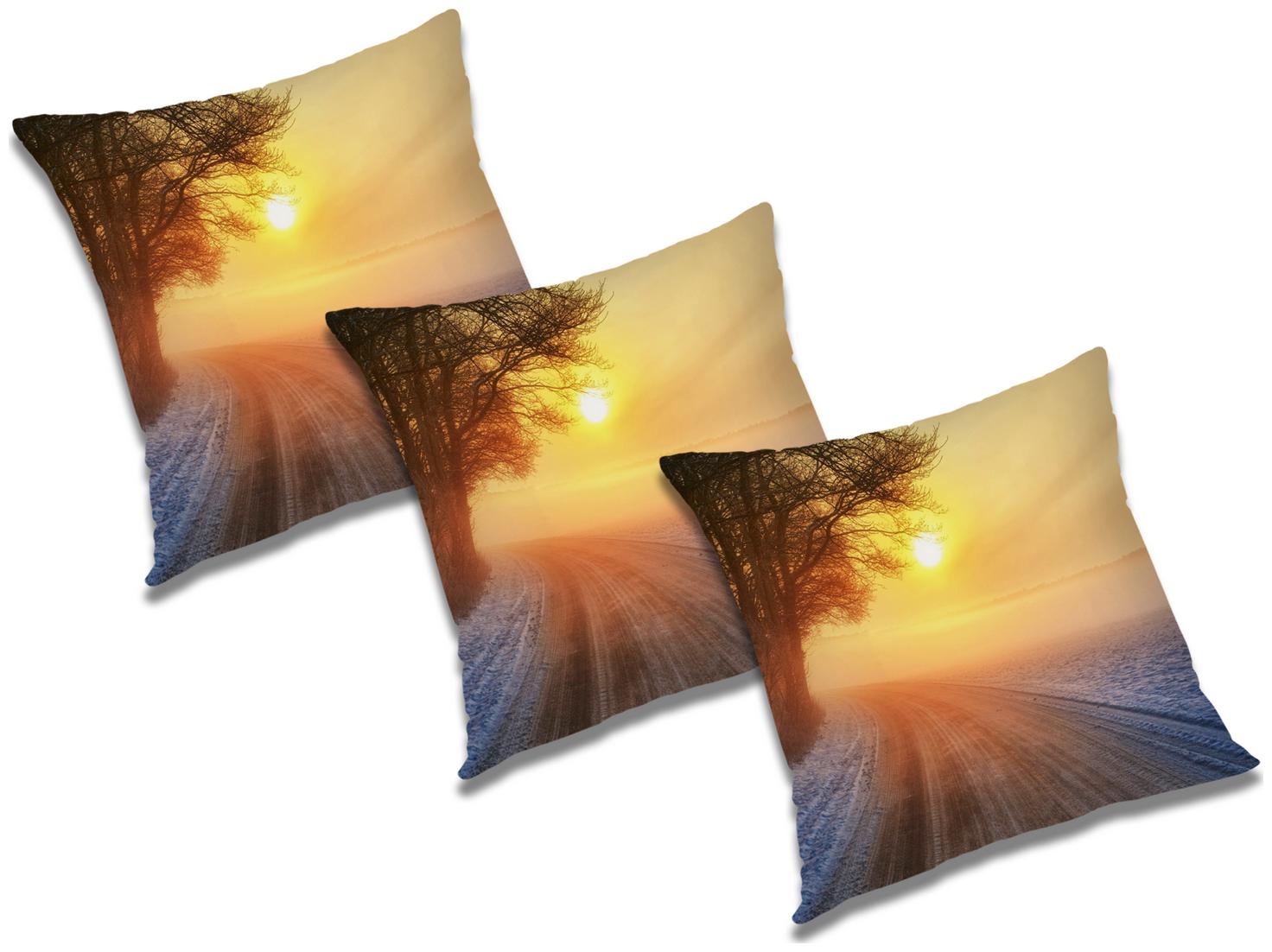 

RADANYA Printed Cushion Cover with Filler (Set of 3) 20x20 inch