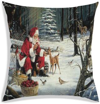 RADANYA Printed Cushion Cover 18x18 inch