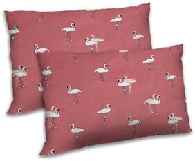 RADANYA Polyester Printed Pillow Covers ( Pack of 2 , Purple )