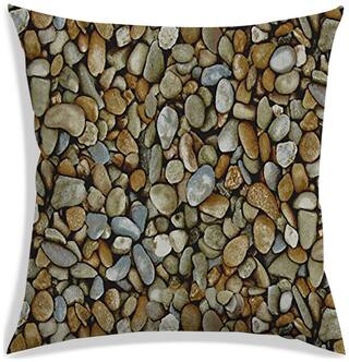 RADANYA Printed Polyester Brown Cushion Cover ( Large , Pack of 1 )