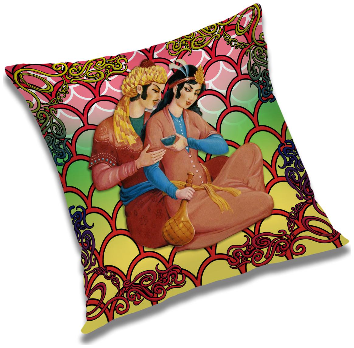 

RADANYA Printed Polyester Green Cushion Cover ( Extra large Pack of 1 )
