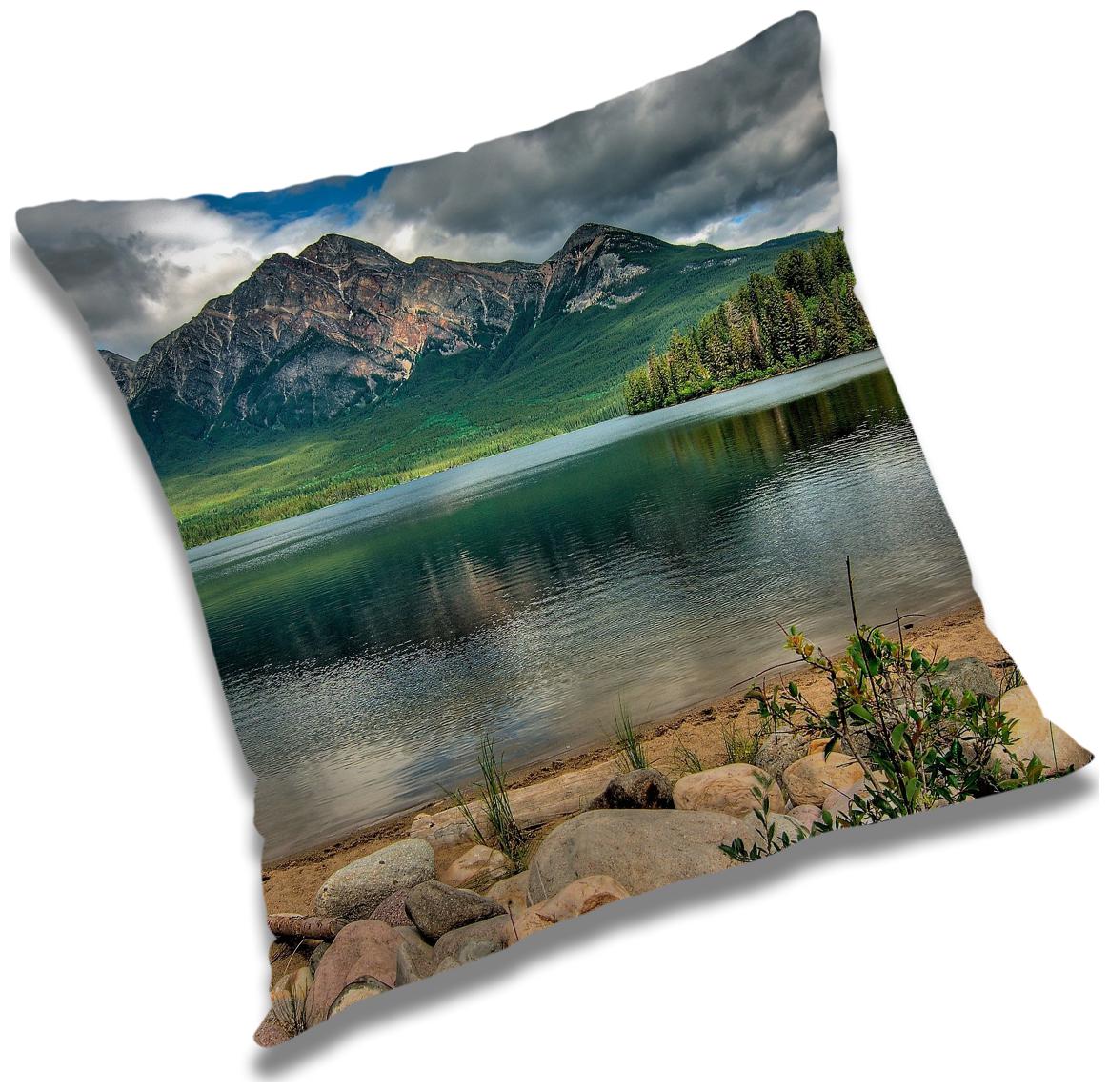 

RADANYA Printed Cushion Cover with Filler Set 18x18 inch