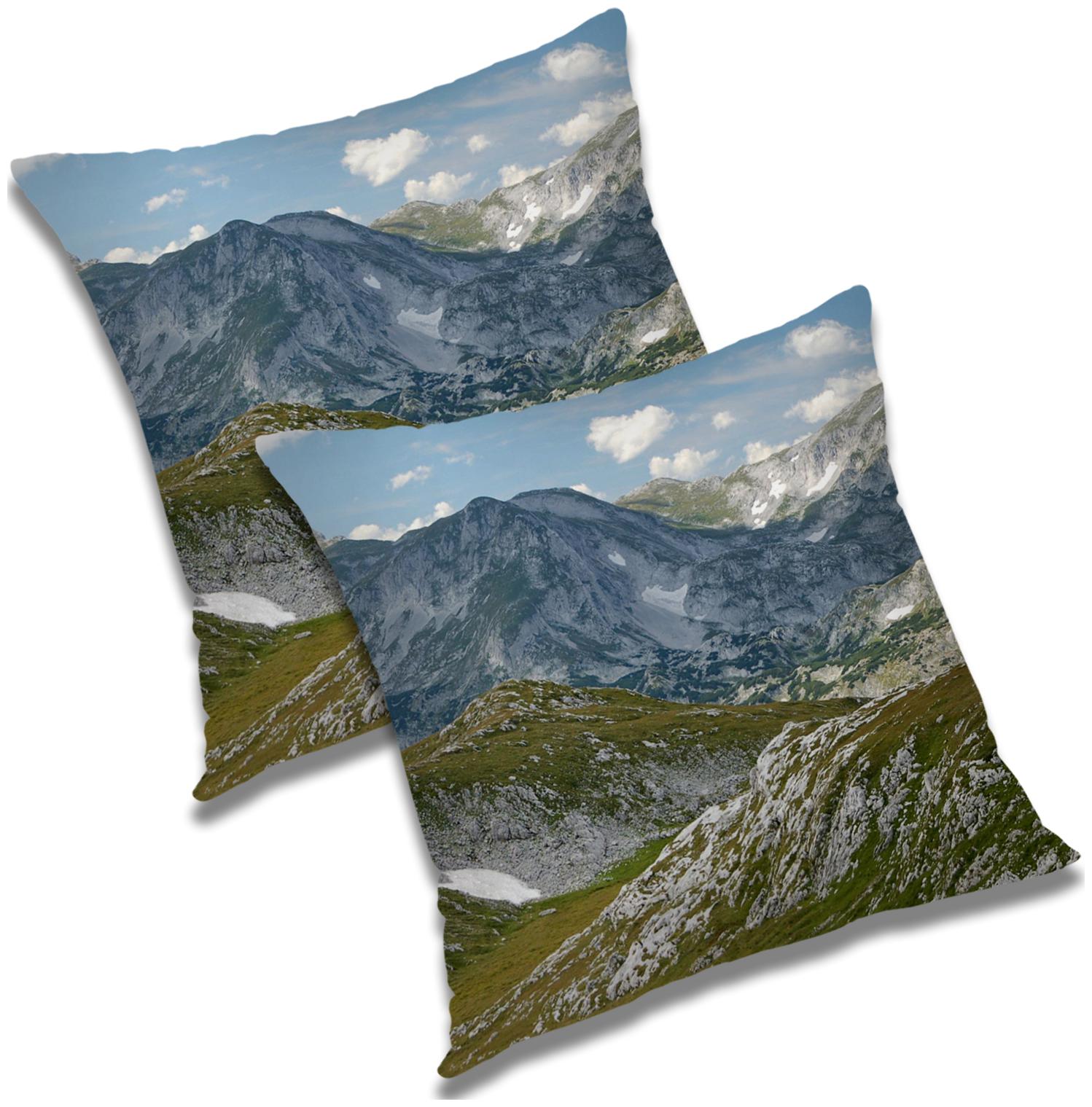 

RADANYA Printed Cushion Cover with Filler Set 24x24 inch