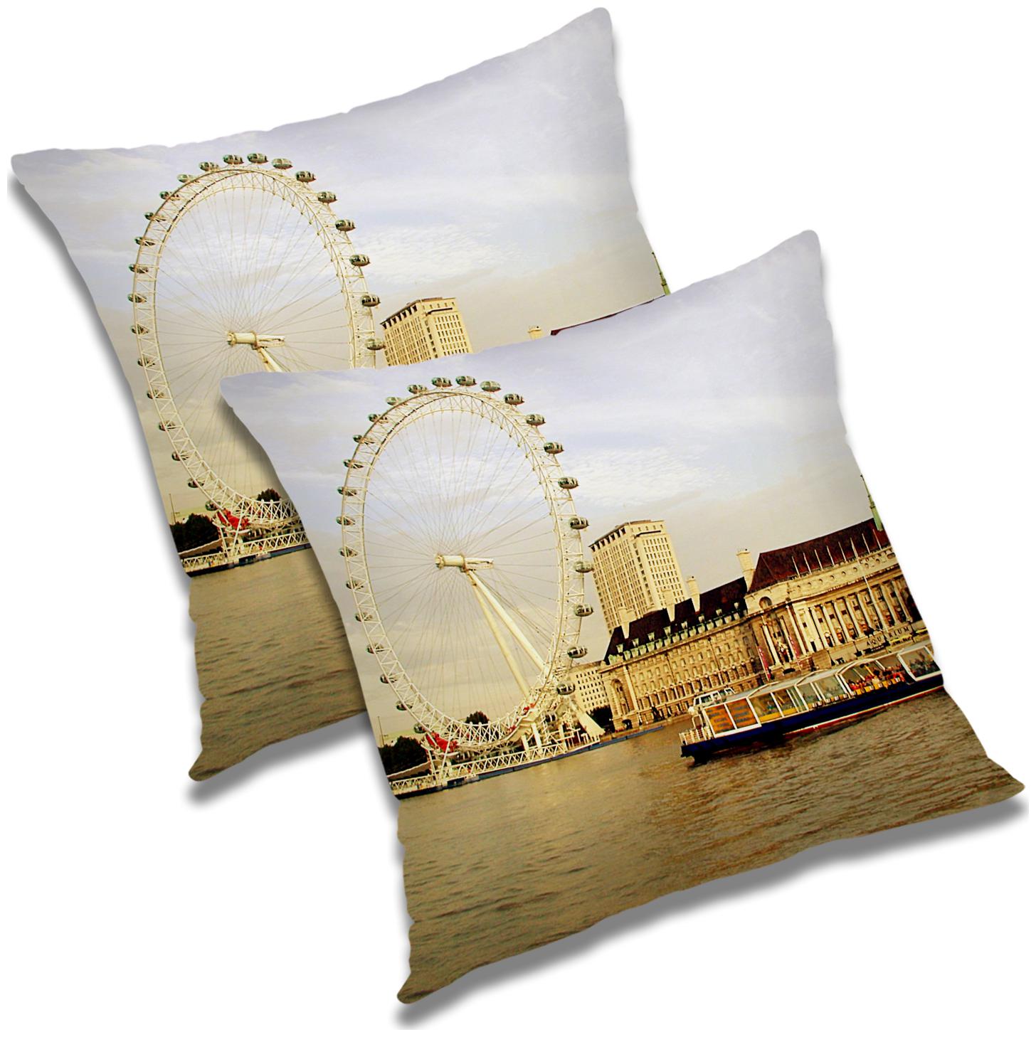 

RADANYA Printed Cushion Cover with Filler 12x12 inch