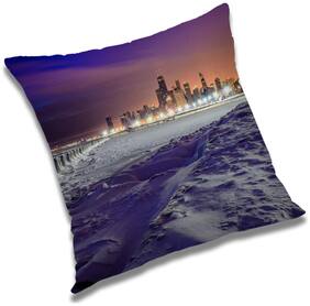 RADANYA Printed Cushion Cover with Filler Set 16x16 inch