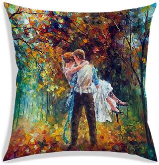RADANYA Printed Cushion Cover 12x12 inch
