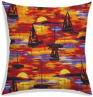 RADANYA Printed Cushion Cover 18x18 inch