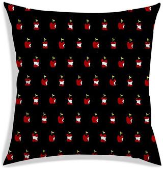 RADANYA Printed Polyester Black Cushion Cover ( Small , Pack of 1 )