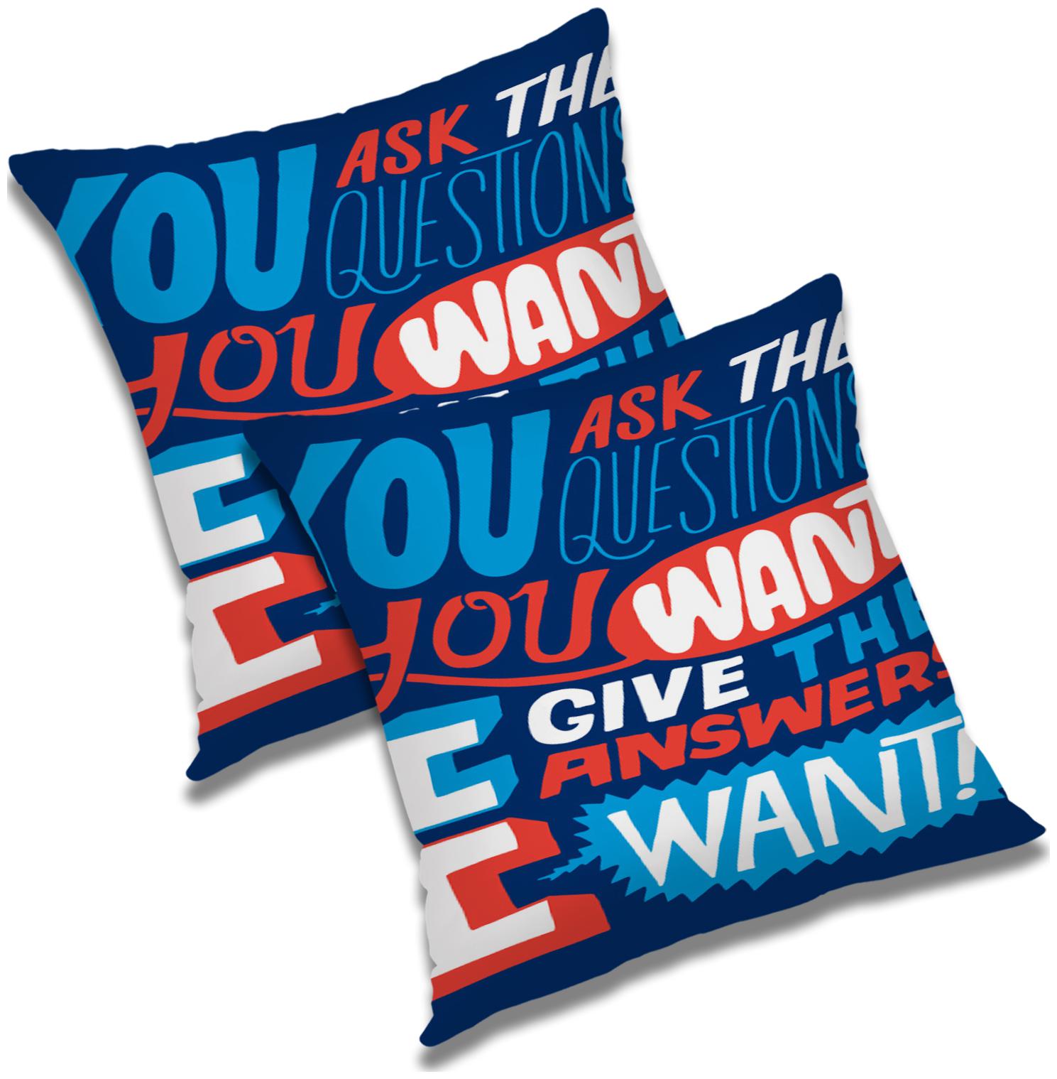 

RADANYA Printed Cushion Cover with Filler Set 20x20 inch