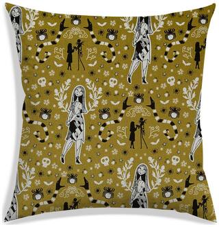 RADANYA Printed Polyester Green Cushion Cover ( Regular , Pack of 1 )