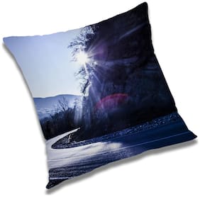 RADANYA Printed Cushion Cover with Filler Set 18x18 inch