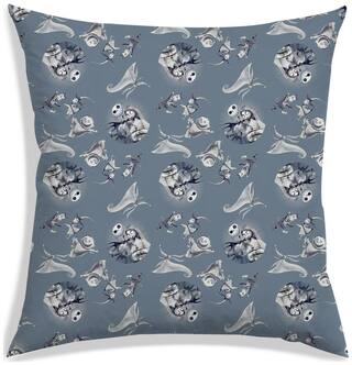 RADANYA Printed Polyester Grey Cushion Cover ( Large , Pack of 1 )