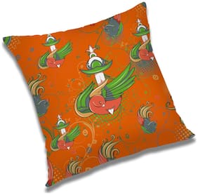 RADANYA Printed Cushion Cover with Filler Set 12X12 inch