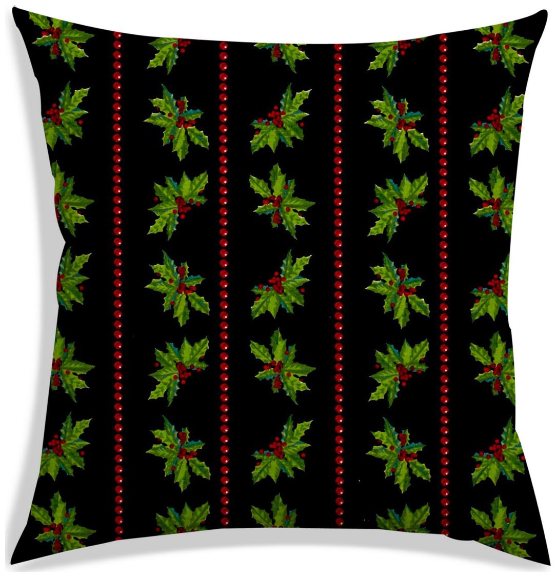 

RADANYA Printed Polyester Black Cushion Cover ( Small Pack of 1 )