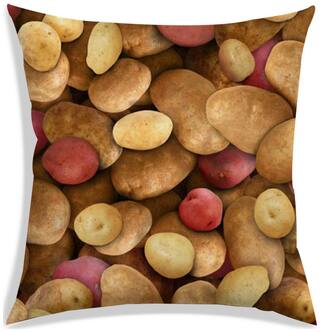 RADANYA Printed Polyester Brown Cushion Cover ( Small , Pack of 1 )