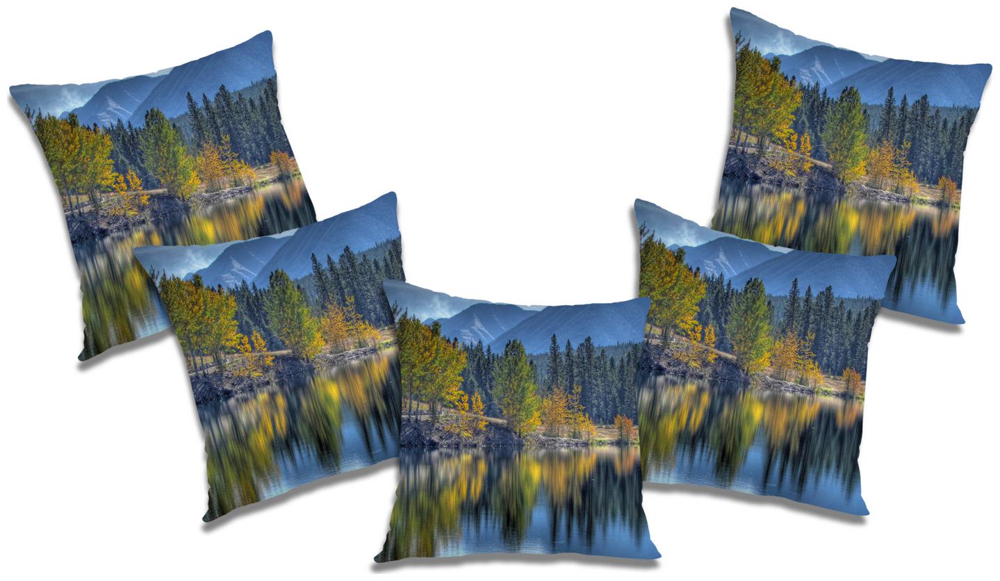 

RADANYA Printed Cushion Cover with Filler (Set of 5) 24x24 inch