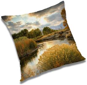 RADANYA Printed Cushion Cover with Filler Set 12x12 inch