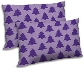RADANYA Polyester Floral Pillow Covers ( Pack of 2 , Purple )