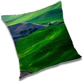 RADANYA Printed Cushion Cover with Filler Set 18x18 inch