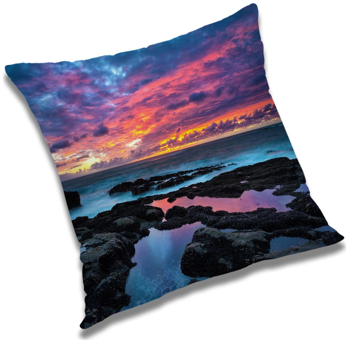 

RADANYA Printed Cushion Cover with Filler Set 12X12 inch