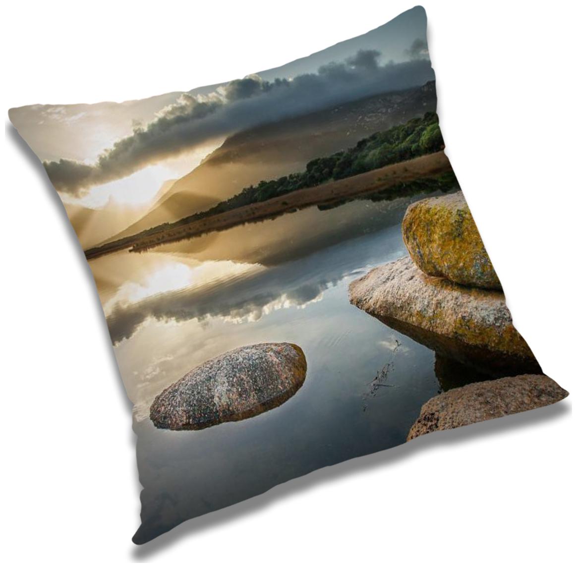

RADANYA Printed Cushion Cover with Filler Set 18x18 inch