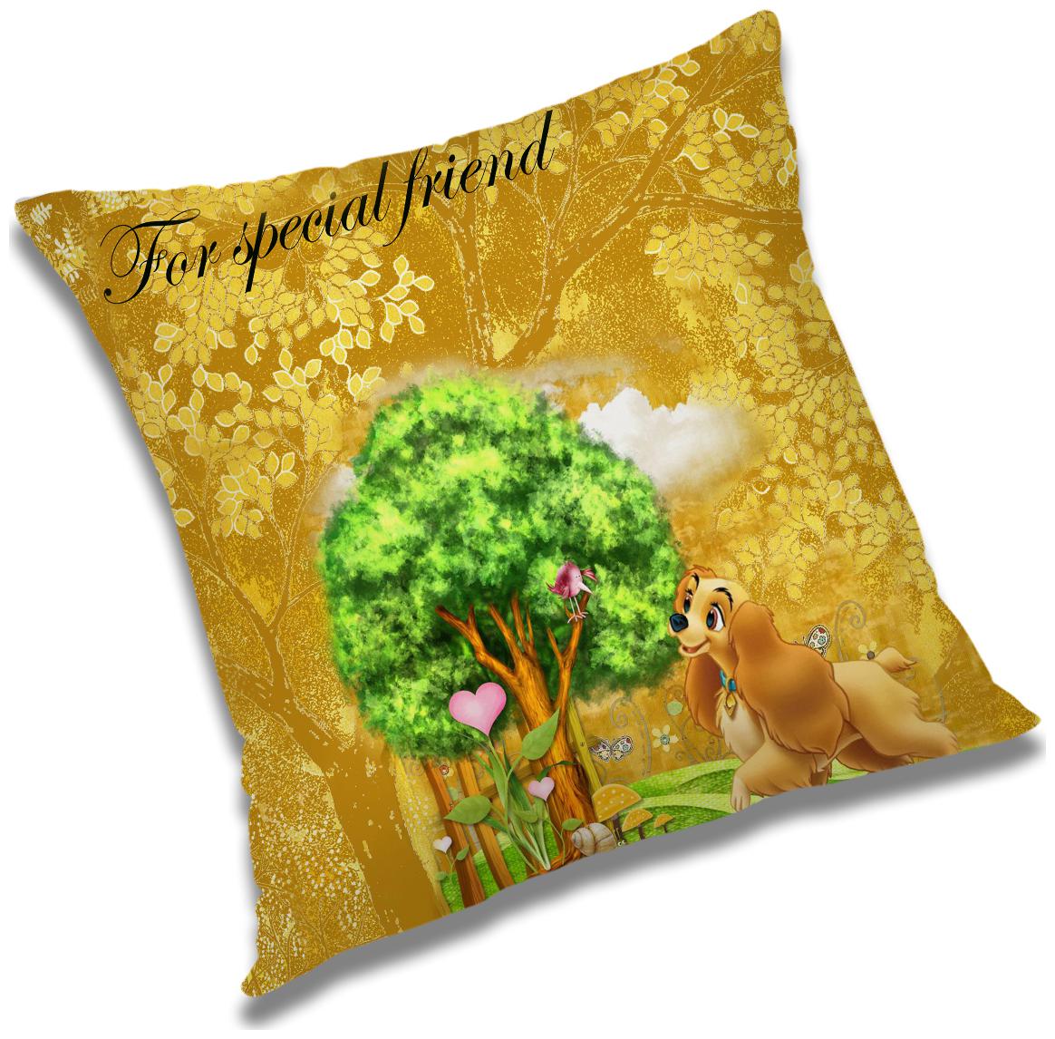 

RADANYA Printed Cushion Cover with Filler Set 24x24 inch