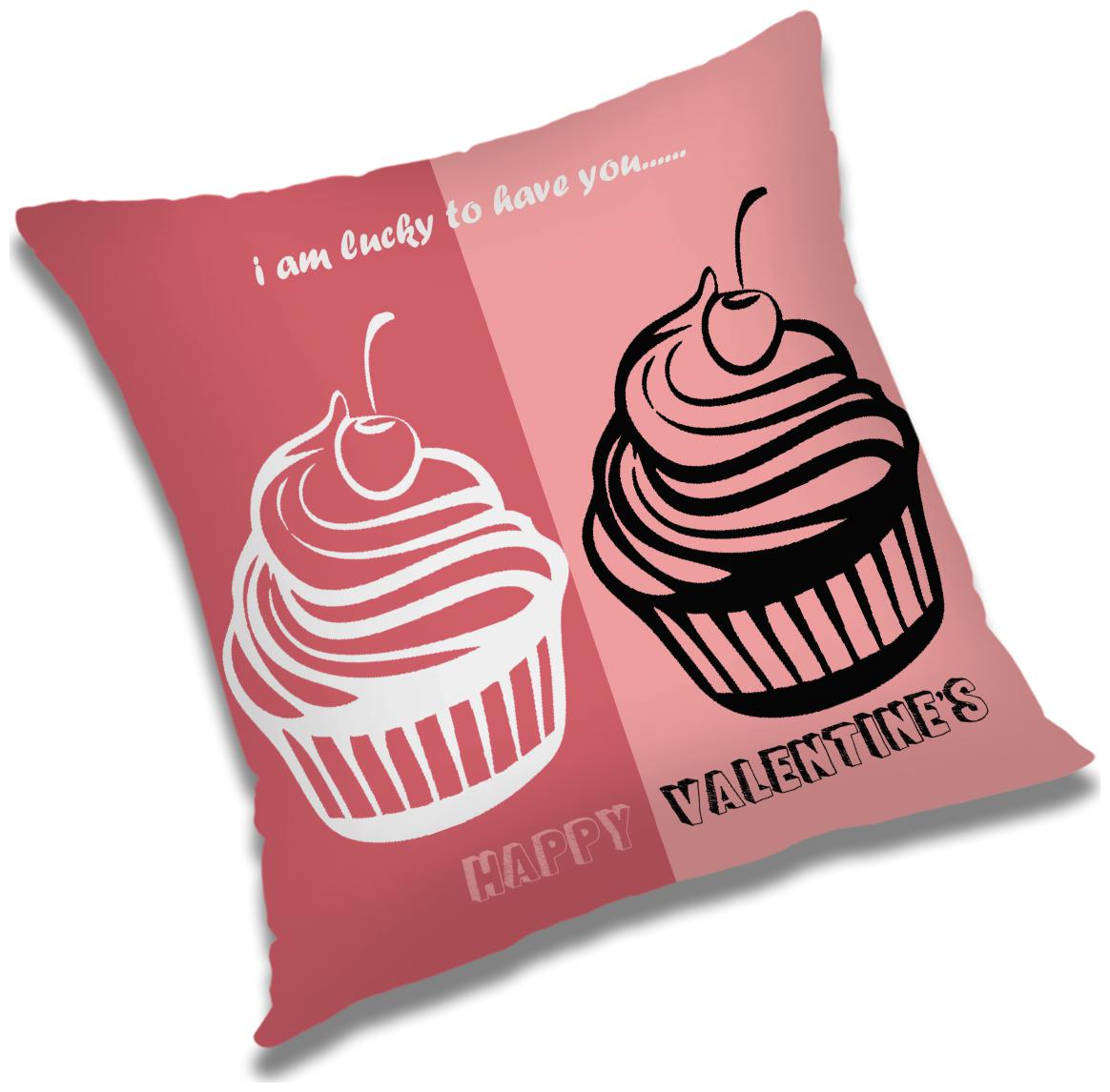 

RADANYA Printed Polyester Pink Cushion Cover ( Regular Pack of 1 )