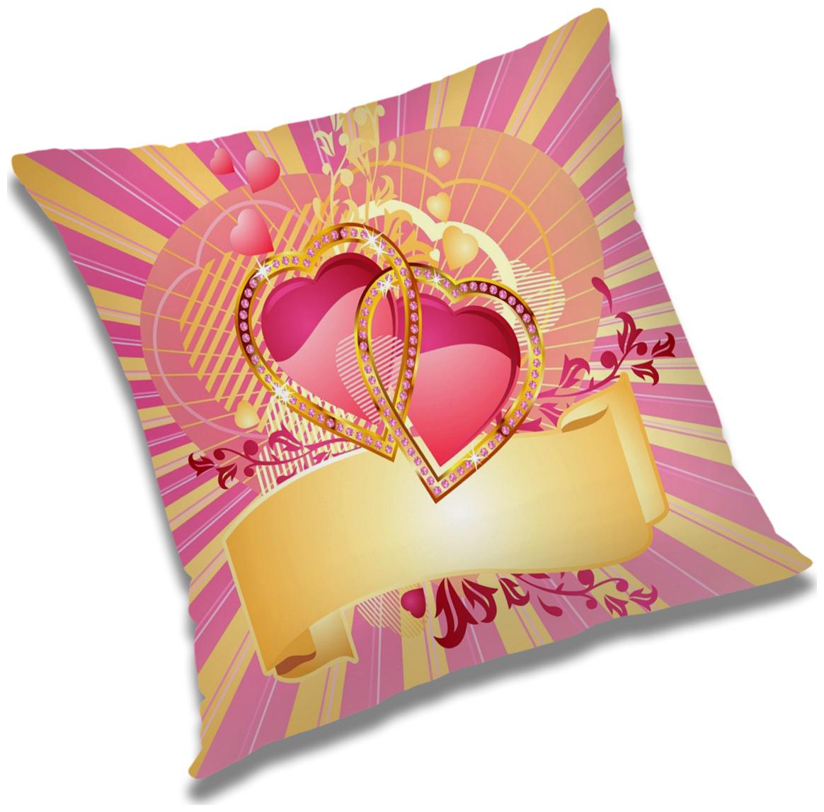 

RADANYA Printed Cushion Cover with Filler Set 18x18 inch