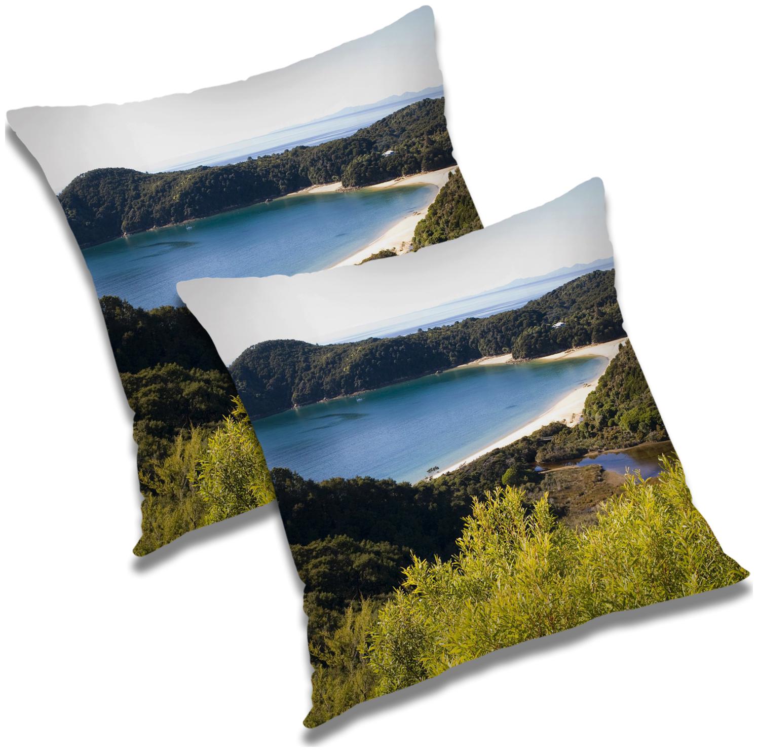 

RADANYA Printed Cushion Cover with Filler Set 18x18 inch