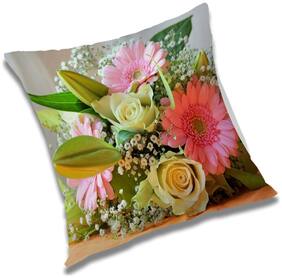 RADANYA Printed Cushion Cover with Filler Set 18x18 inch