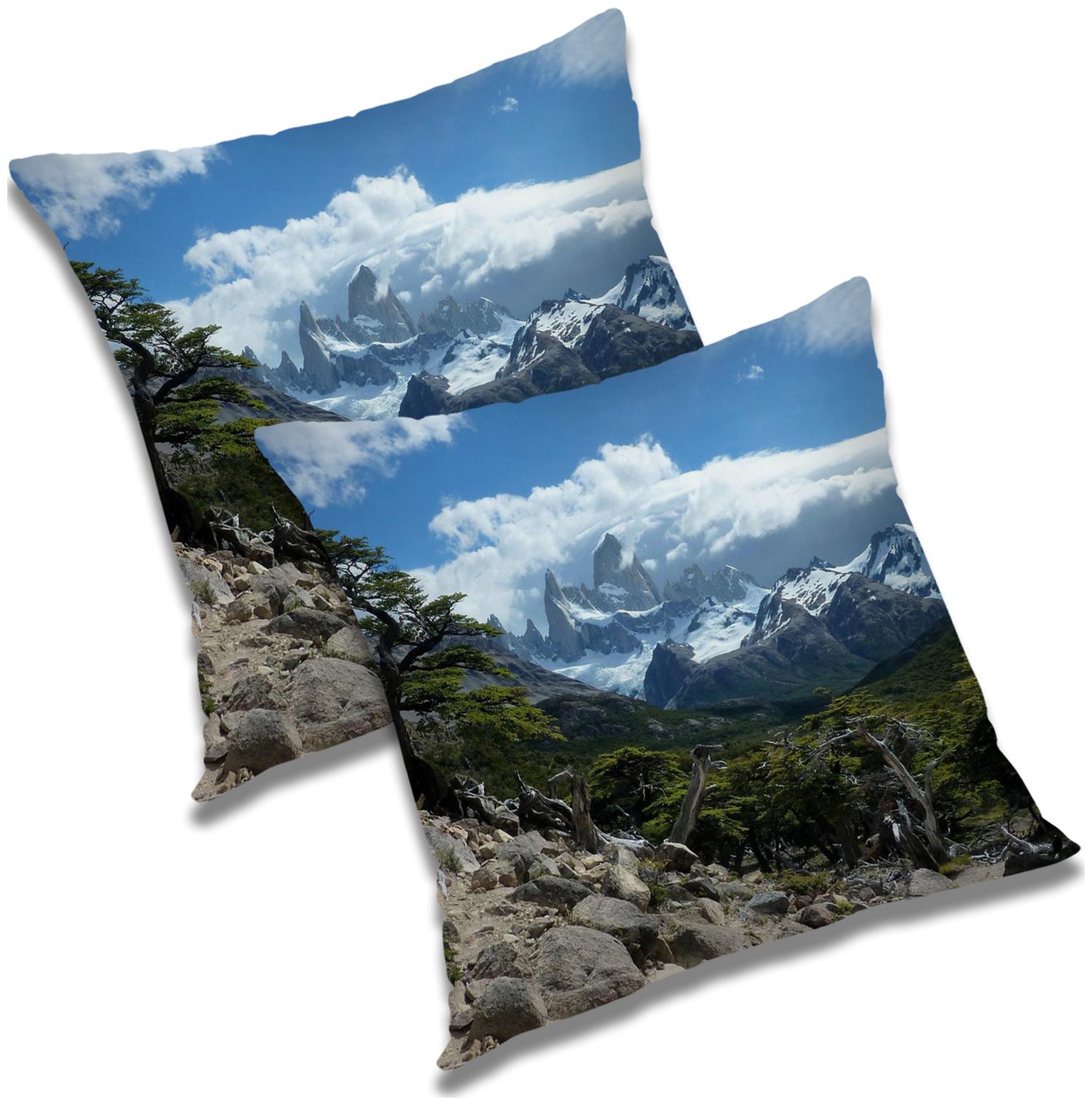 

RADANYA Printed Cushion Cover with Filler Set 24x24 inch