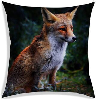 RADANYA Printed Polyester Cream Cushion Cover ( Large , Pack of 1 )